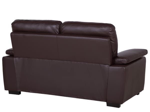 Sofa Brun 2-seter Stue Kunstskinn