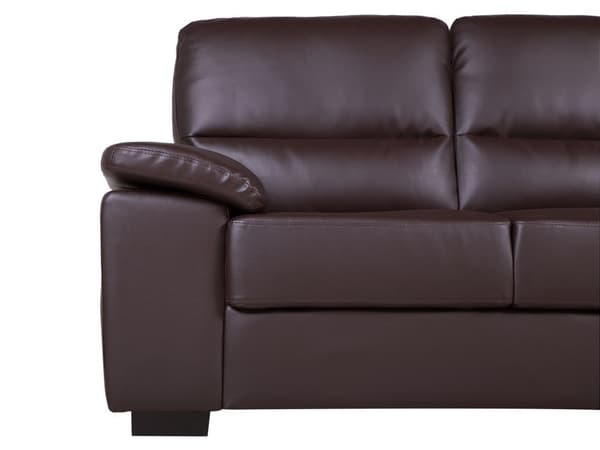 Sofa Brun 2-seter Stue Kunstskinn
