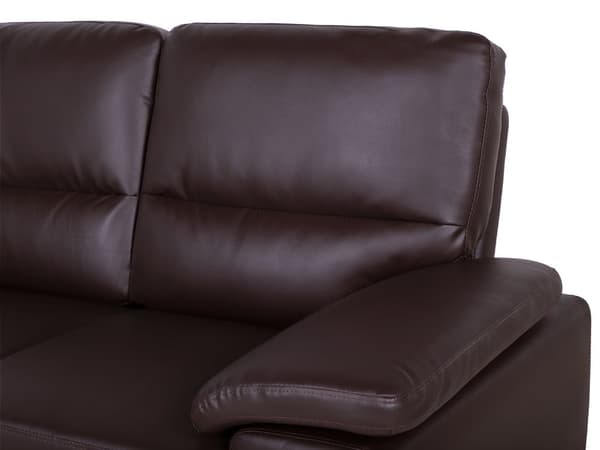 Sofa Brun 2-seter Stue Kunstskinn
