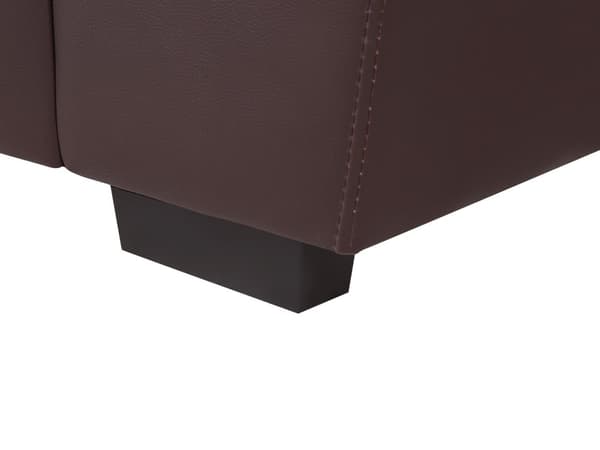 Sofa Brun 2-seter Stue Kunstskinn