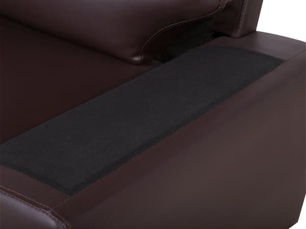 Sofa Brun 3-seter Stue Kunstskinn