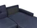 Miniatyrbilde 10 av 11: Hjørnesofa Blått Sofa 4-seters Oppbevaring L-formet Venstrehåndsorientering