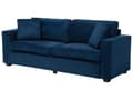 Miniatyrbilde 5 av 11: 3-seters Sofa Blå Styrearmer Pynteputer Retro