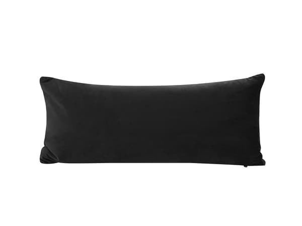 Sovesofa Svart Fløyel Metallben 3-seter med ekstra puter Moderne Retro Stue