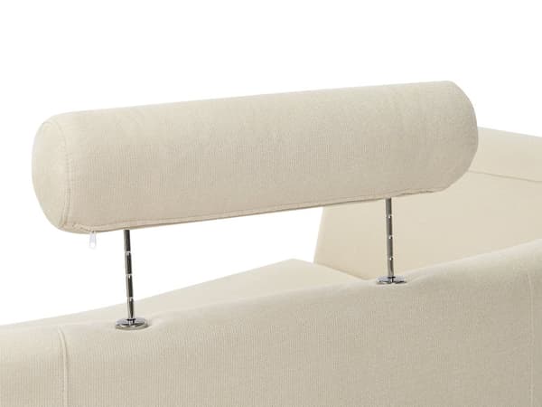 Buet sofa beige polstring modul 7-seter justerbar nakkestøtte moderne