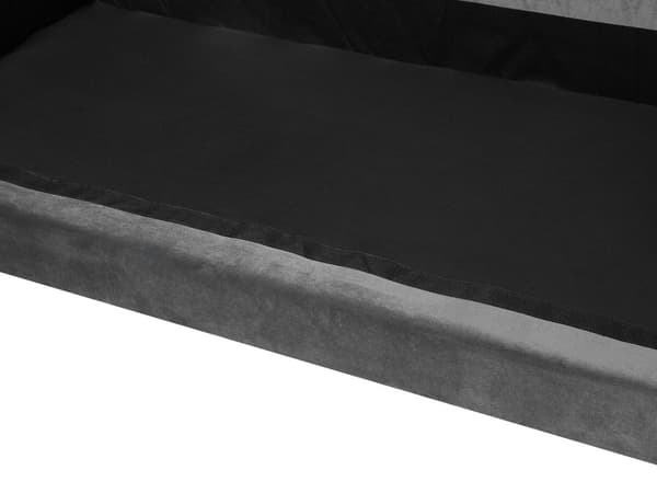 Sofa Grå Fløyel Polstret Lyst tre 2-seter med 6 puter Retro Klassisk design Stue