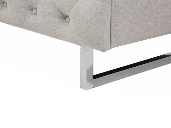 3-seters Chesterfield-sofa Beige Elfenben Knapptuftede
