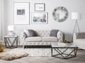 Miniatyrbilde 2 av 11: 2-seters Chesterfield-sofa Beige Elfenben Knapptuftede