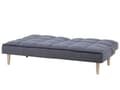 Miniatyrbilde 7 av 11: Sovesofa Mørkegrå 3-seters Sovesofa med Quiltet Rygg