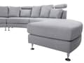 Miniatyrbilde 4 av 10: Sofa Lysegrå Polstring U-formet Lounge Moderne Stue