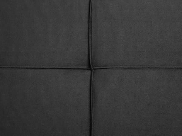Sovesofa Grå Polyester 3-seter Polstret Metallben Justerbar ryggstøtte Moderne design Sofa