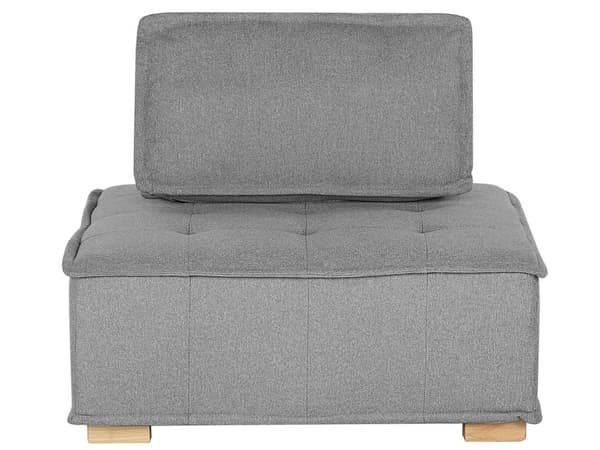 Sofasett Grå Polyester 300 x 200 cm Polstret 4-seters Modulær Skandinavisk Moderne
