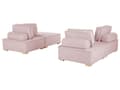 Miniatyrbilde 6 av 11: Sofasett Rosa Polyester 300 x 200 cm Polstret 4-seters Modulær Skandinavisk Moderne