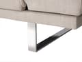 Miniatyrbilde 8 av 8: Sovesofa Beige Stofftrekk 4-seter Click Clack-mekanisme Justerbare Armlener