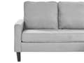 Miniatyrbilde 7 av 11: 3-seter sofa Lysegrå Polstret Treben Med fotskammel Stuesofa Moderne Elegant