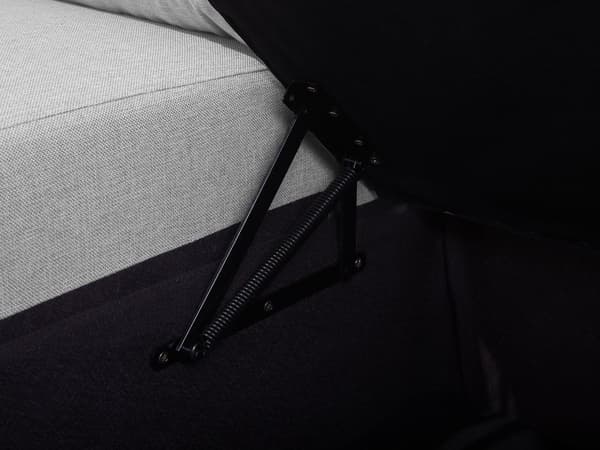 Hjørnesofa Lysegrått Stoff Moderne Stue U-formet 5-seter med Oppbevaring Sjeselonger
