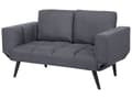 Miniatyrbilde 4 av 9: Sovesofa Mørkegrå Grå Polyester Justerbare Armlener Minimalistisk Design