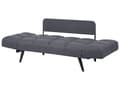 Miniatyrbilde 6 av 9: Sovesofa Mørkegrå Grå Polyester Justerbare Armlener Minimalistisk Design