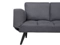Miniatyrbilde 7 av 9: Sovesofa Mørkegrå Grå Polyester Justerbare Armlener Minimalistisk Design