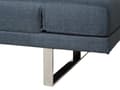 Miniatyrbilde 7 av 8: Sovesofa Mørkeblått Stofftrekk 4-seter Click Clack-mekanisme Justerbare Armlener