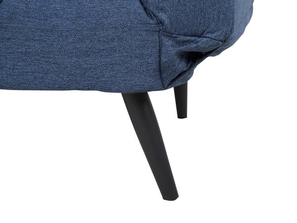 Sovesofa Marineblå Blå Polyester Justerbare Armlener Minimalistisk Design