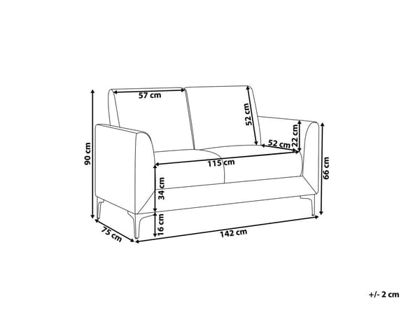 Sofa Grønn Stoff Trekk Sølv Ben 2-seter Loveseat Glamour