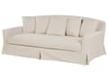 Miniatyrbilde 5 av 11: 3-seters sofa Beige Polyesterstoff Treben Avtakbart trekk Ryggputer med skumfyll Klassisk design Stue