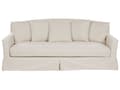 Miniatyrbilde 1 av 11: 3-seters sofa Beige Polyesterstoff Treben Avtakbart trekk Ryggputer med skumfyll Klassisk design Stue