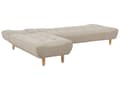 Miniatyrbilde 6 av 10: Hjørnesofa Beige stoff møbeltrekk Lyse treben Høyrehånds sjeselong 4-seters