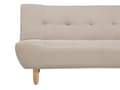 Miniatyrbilde 8 av 10: Hjørnesofa Beige stoff møbeltrekk Lyse treben Høyrehånds sjeselong 4-seters