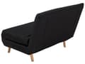 Miniatyrbilde 7 av 11: Sovesofa Svart Polyesterstoff 1-seter Ben i tre Sammenleggbar Uten armlener Ekstra pute Moderne design Skandinavisk stil Gjesteseng