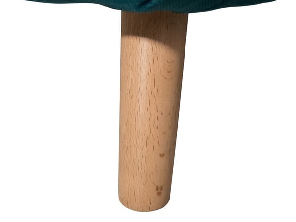 Sovesofa Sjøblå Polyesterstoff 1-seter Ben i tre Sammenleggbar Uten armlener Ekstra pute Moderne design Skandinavisk stil Gjesteseng