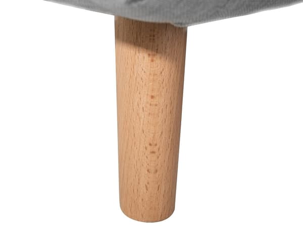 Sovesofa Lysegrå Fløyel 1-seter Ben i tre Sammenleggbar Uten armlener Ekstra pute Moderne design Skandinavisk stil Gjesteseng