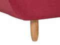 Miniatyrbilde 7 av 8: Sofa Rødt Trekk i Stoff med Ben i Lyst Tre 3-seter Skandinavisk Stil Elegant Design