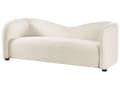 Miniatyrbilde 4 av 10: Sofa Hvit fløyel 3-seters buet form moderne design moderne stuemøbler