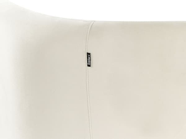 Sofa Hvit fløyel 3-seters buet form moderne design moderne stuemøbler