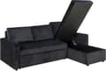 Miniatyrbilde 5 av 10: Sander sovesofa sjeselong vendbar, skjult lagring og uttrekkbar seng antracitgrå.
