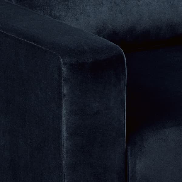 Sander sovesofa sjeselong vendbar, skjult lagring og uttrekkbar seng mørkeblå.