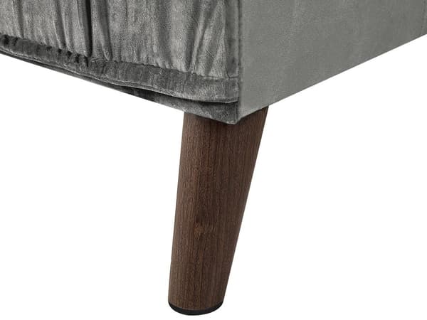 Hjørnesofa Grå Velour 3 Personers Designsofa med Rygpuder Tilbehør Blød Moderne Venstrevendt L Formet Sofa Indretning Stue
