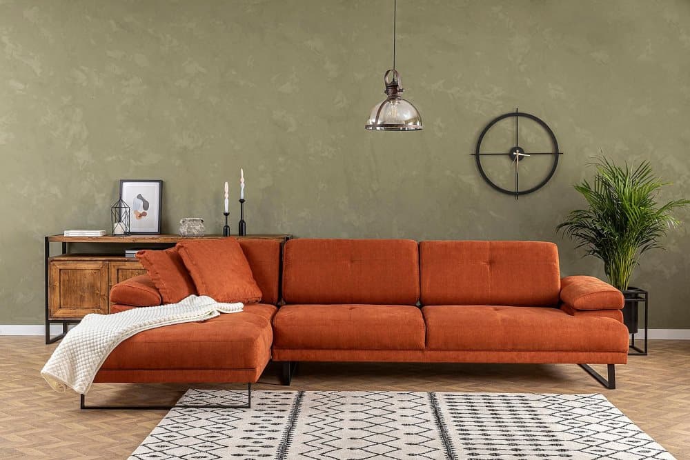 Batoche Divansoffa 3-sits Orange