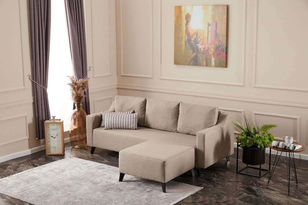 Charlestrong Hörnbäddsoffa 3-sits Beige