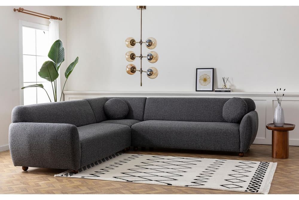 Snowdon Hörnsoffa 5-sits Grå