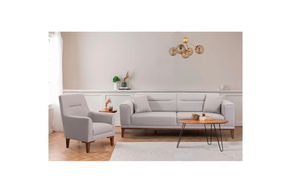 Casavilla Soffgrupp 3-sits Soffa + Fåtölj Beige