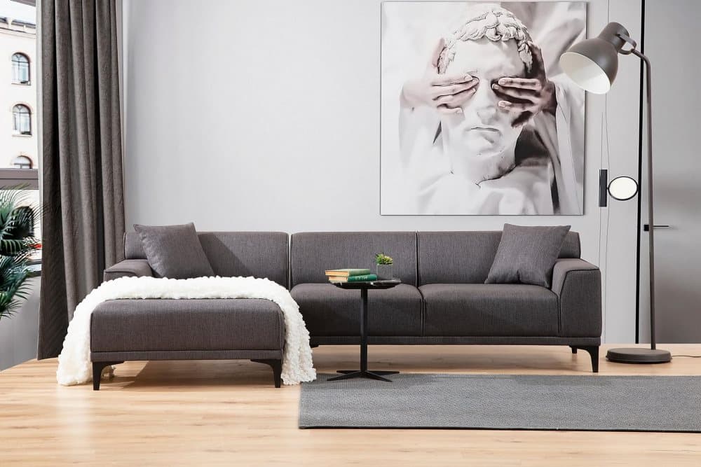 Oshawa Divansoffa 3-sits Antracit