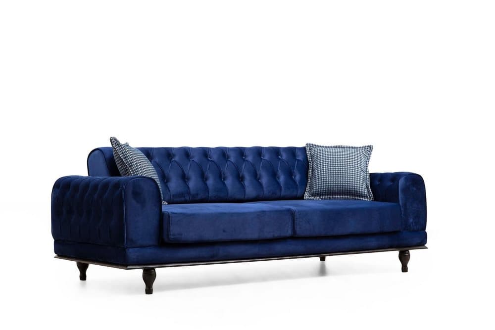 Stockvile Bäddsoffa 3-sits 220x95 cm Blå