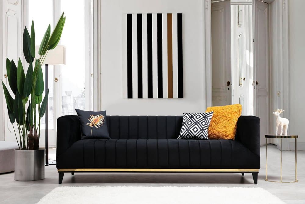 Hull Soffa 3-sits Svart