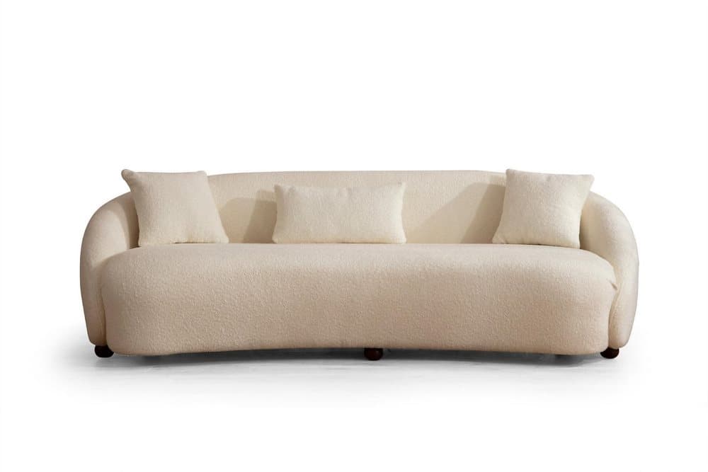 SIRNAK Soffa 3-sits Beige Bouclé