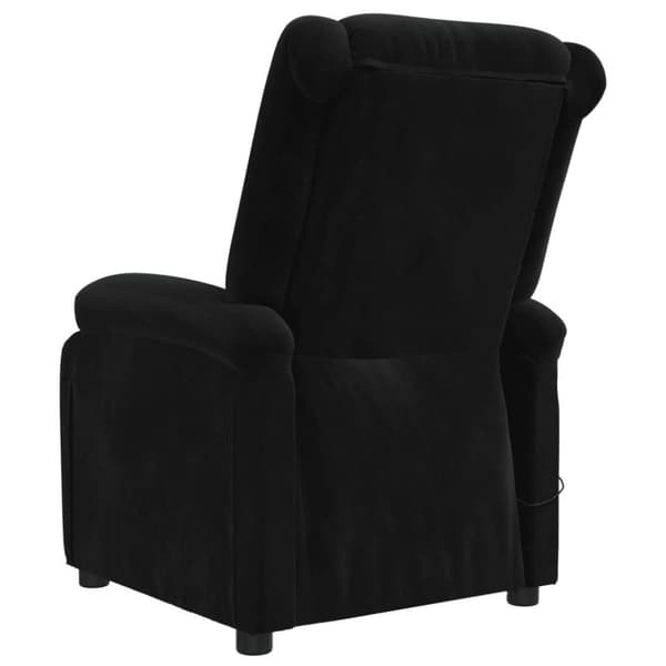 vidaXL eldrevet lænestol velour sort