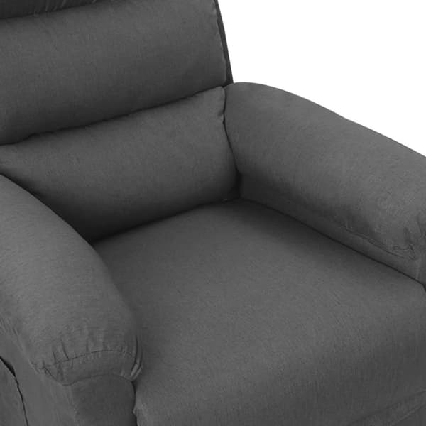 vidaXL Reclinerfåtölj mörkgrå tyg
