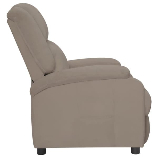vidaXL Reclinerfåtölj ljusgrå sammet